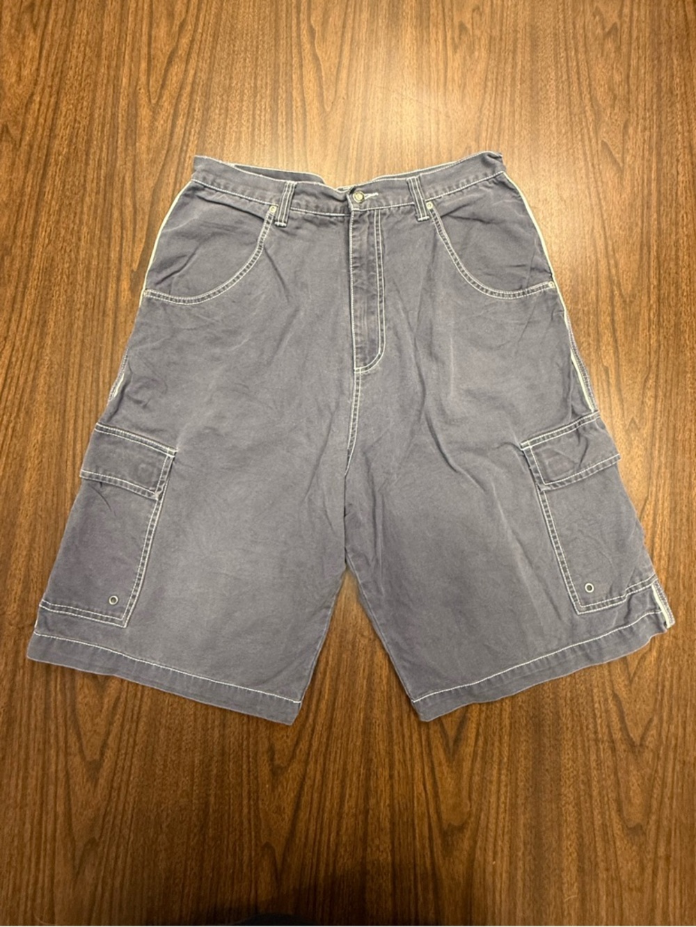 BreakDown Vintage Cargo Shorts in Faded Blue circa 1996 pre Y2K Rare Skater 🛹